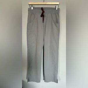 FIGS Cargo Scrub Pants size Small XS Light Grey Yoga Waistband T21004